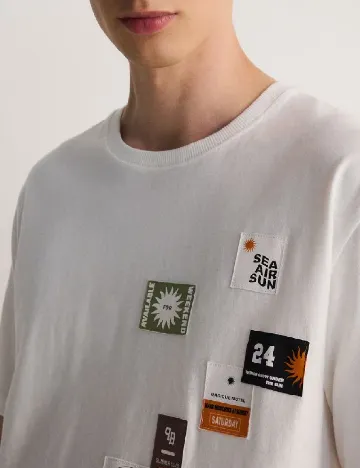 Tricou Reserved, alb