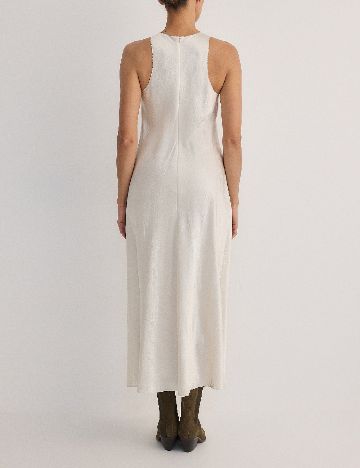 Rochie medie Reserved, ecru
