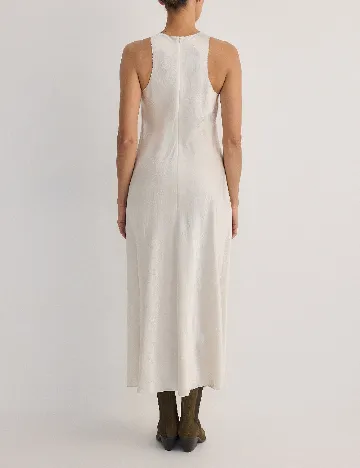 Rochie medie Reserved, ecru