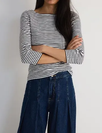 Bluza Reserved, alb/negru