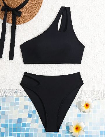 Costum de baie Shein Kids, negru