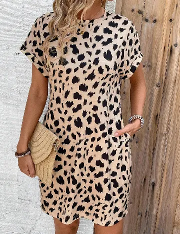 Rochie scurta SHEIN, crem