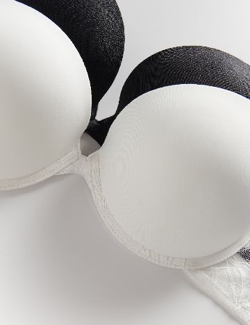 Set sutiene 2 bucati Reserved, alb/negru