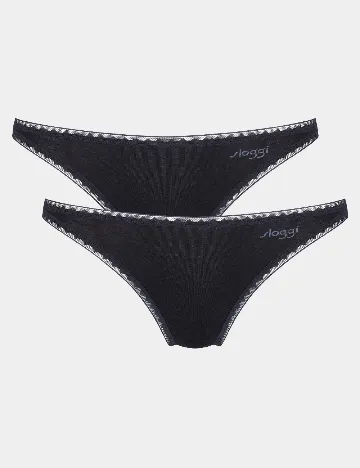 Set chiloti 2 perechi Sloggi by Triumph, negru