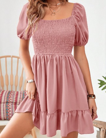 Rochie scurta SHEIN, roz