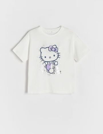Tricou Reserved, alb