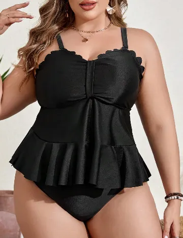 Costum de baie SHEIN CURVE, negru