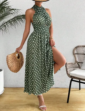 Rochie lunga SHEIN, verde