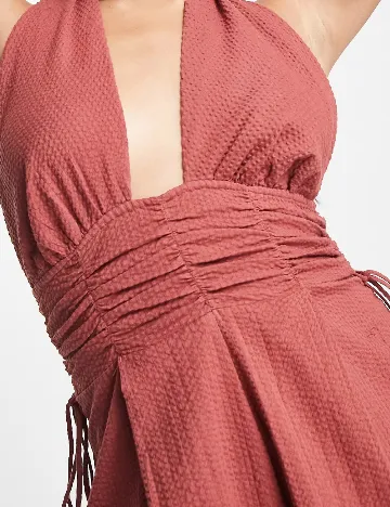 Salopeta ASOS, roz pudra inchis