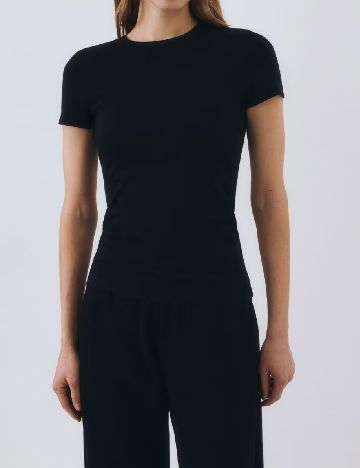 Tricou Reserved, negru