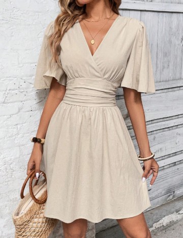 Rochie scurta SHEIN, bej