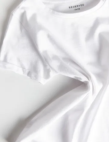 Tricou Reserved, alb