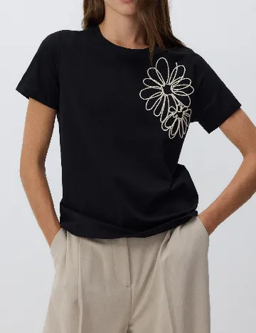Tricou Reserved, negru
