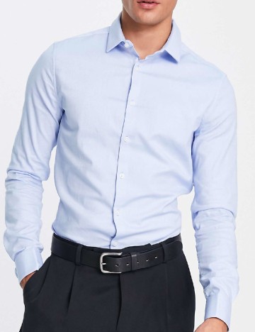 Camasa Asos Plus Size Men, albastru