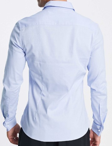 Camasa Asos Plus Size Men, albastru