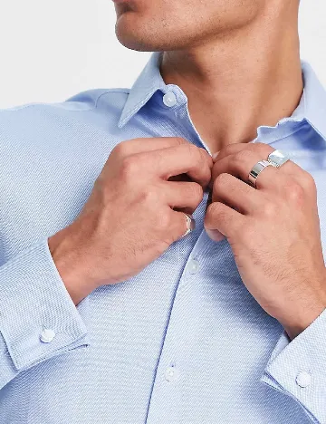 Camasa Asos Plus Size Men, albastru