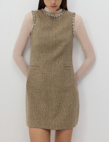 Rochie scurta Reserved, crem
