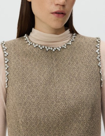 Rochie scurta Reserved, crem