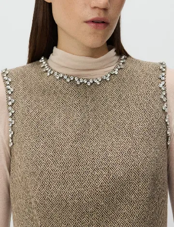 Rochie scurta Reserved, crem