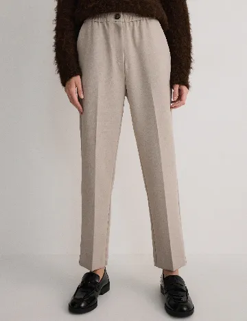 Pantaloni Reserved, bej Crem