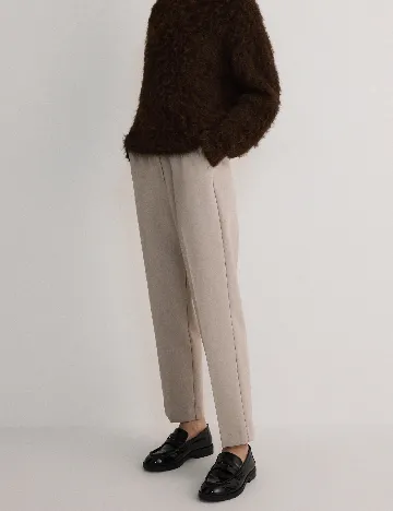 Pantaloni Reserved, bej Crem