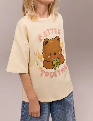 Tricou Reserved, crem