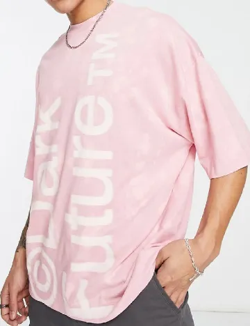 Tricou Oversize ASOS, roz