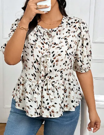 Bluza SHEIN CURVE, crem
