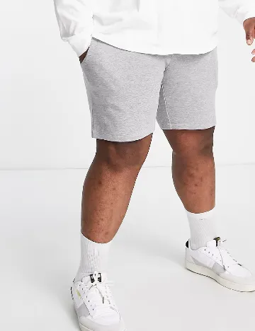 Pantaloni scurti Asos Plus Size Men, gri
