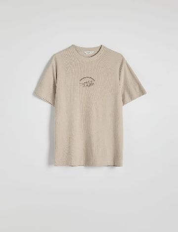 Tricou Reserved, bej