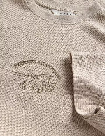 Tricou Reserved, bej