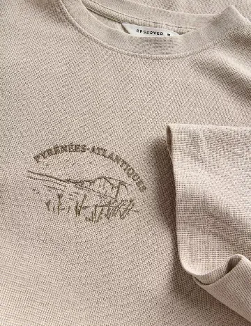 Tricou Reserved, bej