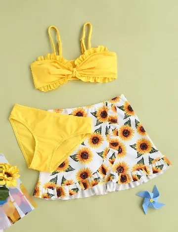 Costum de baie SHEIN, galben