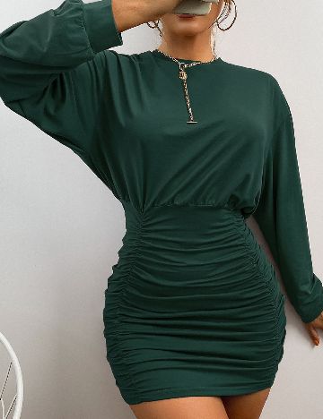 Rochie scurta SHEIN, verde