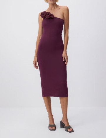 Rochie medie Reserved, pruna