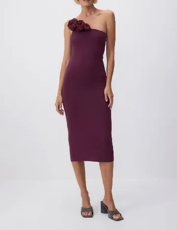 Rochie medie Reserved, pruna