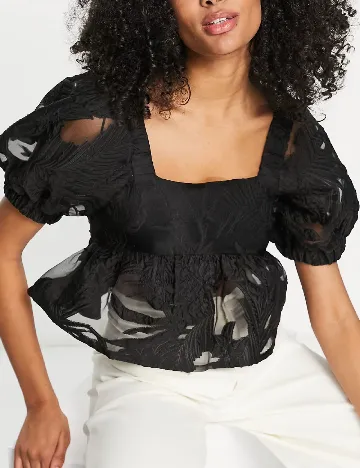 Top ASOS, negru