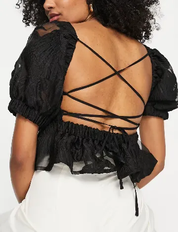 Top ASOS, negru