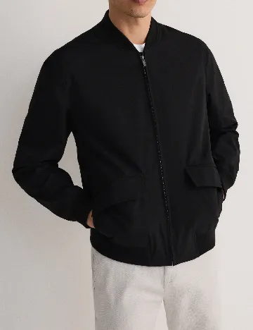 Geaca Reserved, negru Negru