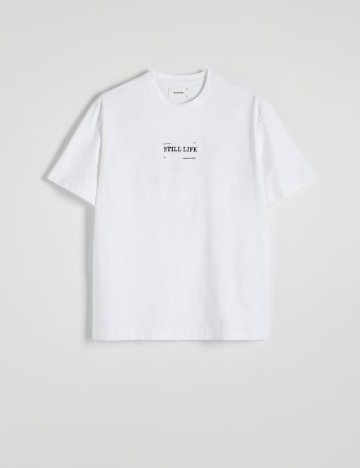 Tricou Reserved, alb
