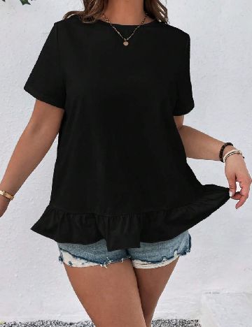 Tricou SHEIN CURVE, negru