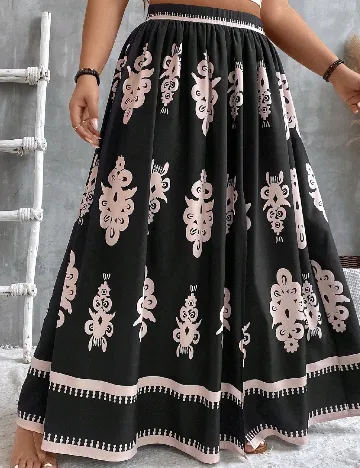 Fusta SHEIN CURVE, negru