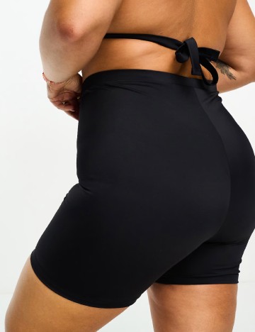Chilot de  baie Ivory Rose Curve, negru