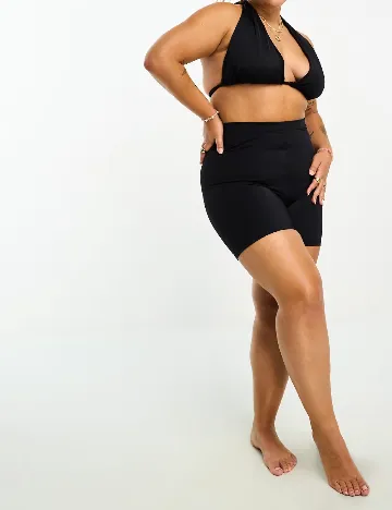 Chilot de baie Ivory Rose Curve, negru