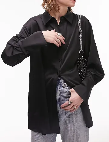 Camasa Top Shop, negru