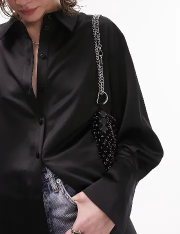 Camasa Top Shop, negru