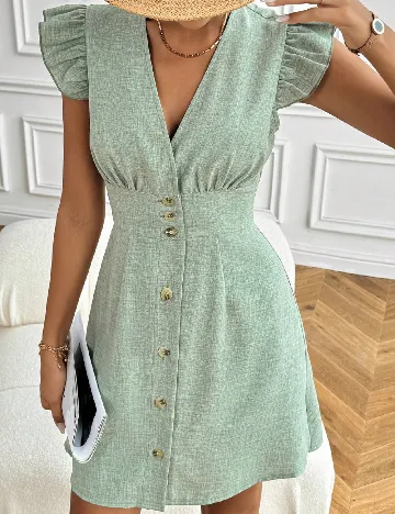 Rochie scurta SHEIN, verde