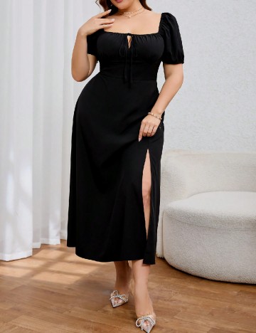 Rochie medie SHEIN CURVE, negru