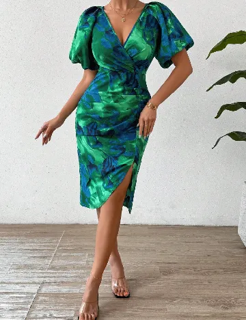 Rochie medie SHEIN, verde