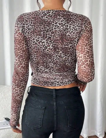 Top SHEIN, animal print